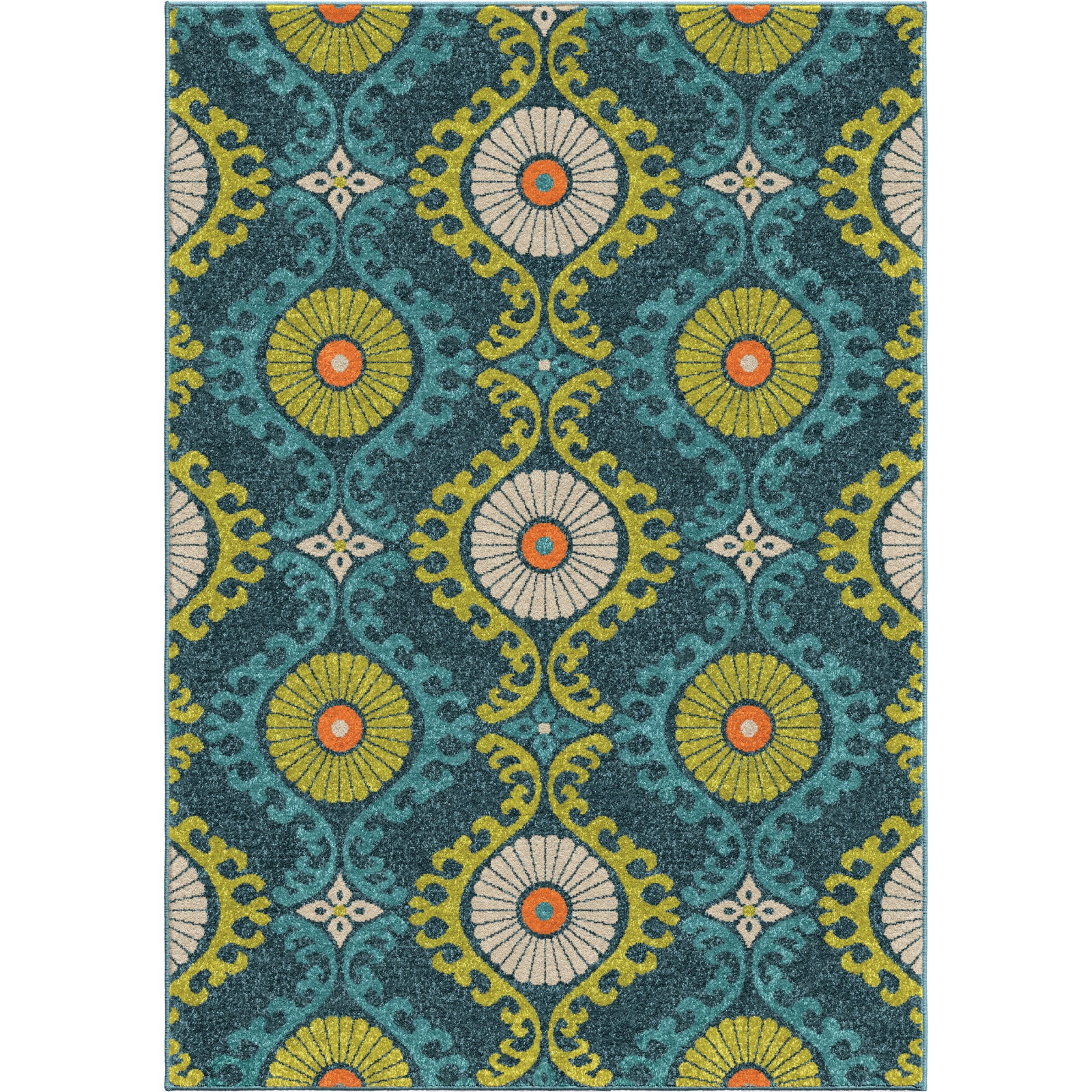 Orian Rugs Promise Floating Floral Blue Area Rug main image