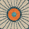 Orian Rugs Promise Floating Floral Blue Area Rug Swatch