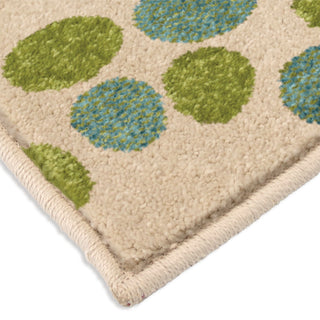 Orian Rugs Promise Polka Circles Multi Area Rug Corner Shot