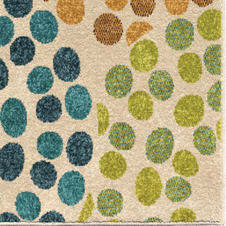 Orian Rugs Promise Polka Circles Multi Area Rug Close Up