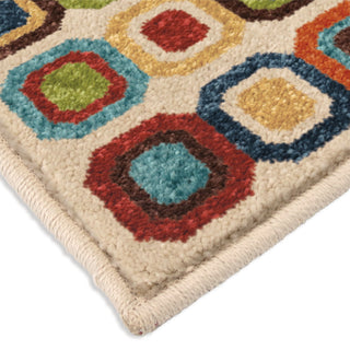 Orian Rugs Promise Meter Coin Multi Area Rug Corner Shot