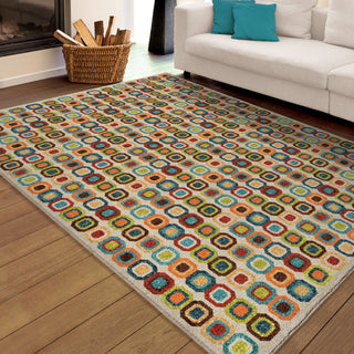 Orian Rugs Promise Meter Coin Multi Area Rug Room Scene Feature