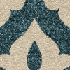 Orian Rugs Promise Family Crest Blue Area Rug Swatch