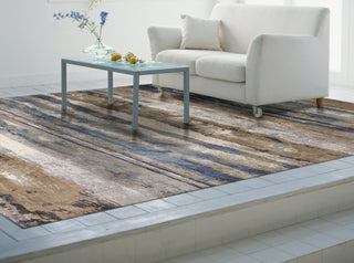 KAS Provence 8603 Ivory/Blue Landscape Area Rug 