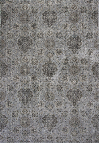 KAS Provence 8605 Silver Allover Kashan Machine Woven Area Rug