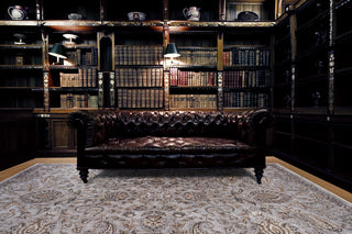 KAS Provence 8614 Taupe Mahal Area Rug Main Image Feature