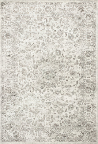 KAS Provence 8627 Silver Medallia Machine Woven Area Rug