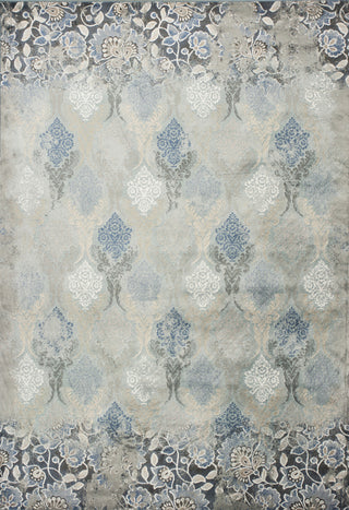 KAS Provence 8631 Slate Blue Brighton Machine Woven Area Rug