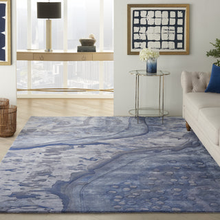 Nourison Prismatic PRS05 Blue Area Rug