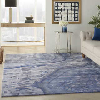 Nourison Prismatic PRS05 Blue Area Rug