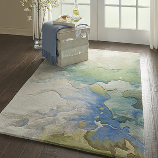 Prismatic PRS16 Seafoam Area Rug by Nourison