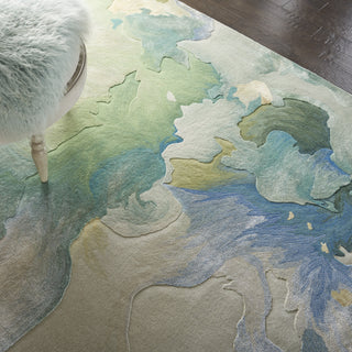 Prismatic PRS16 Seafoam Area Rug by Nourison