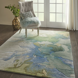 Prismatic PRS16 Seafoam Area Rug by Nourison