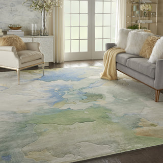 Prismatic PRS16 Seafoam Area Rug by Nourison