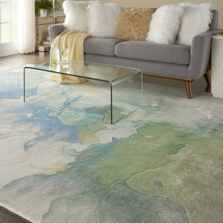 Prismatic PRS16 Seafoam Area Rug by Nourison