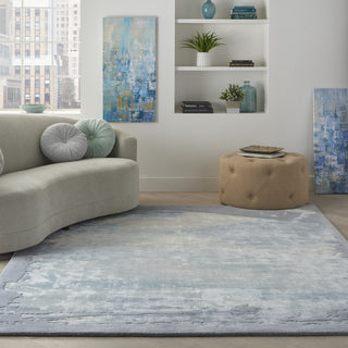 Nourison Prismatic PRS19 Seafoam/Silver Area Rug