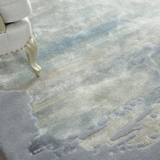 Nourison Prismatic PRS19 Seafoam/Silver Area Rug