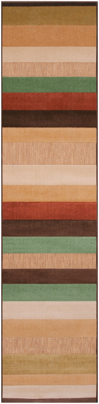 Surya Portera PRT-1003 Rust Area Rug 2'6'' x 7'10'' Runner