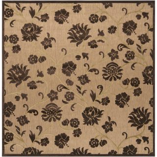 Surya Portera PRT-1007 Mocha Area Rug 7'6'' Square