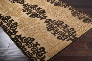 Surya Portera PRT-1020 Mocha Machine Loomed Area Rug Corner Shot