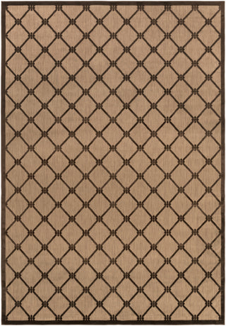 Surya Portera PRT-1025 Chocolate Machine Loomed Area Rug 7'10'' X 10'8''