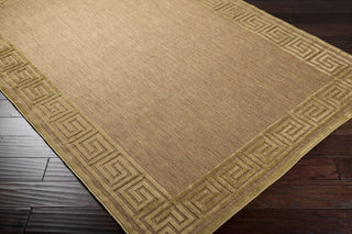 Surya Portera PRT-1027 Gold Machine Loomed Area Rug Corner Shot