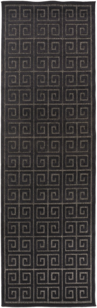 Surya Portera PRT-1051 Charcoal Area Rug 2'6'' x 7'10'' Runner