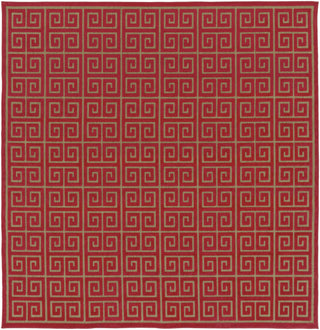 Surya Portera PRT-1052 Burgundy Machine Loomed Area Rug 7'6'' Square