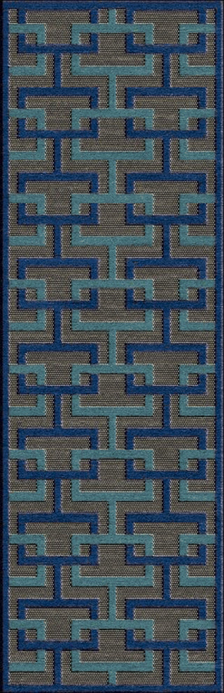 Portera PRT-1059 Blue Area Rug by Surya 2'6'' X 7'10'' Runner