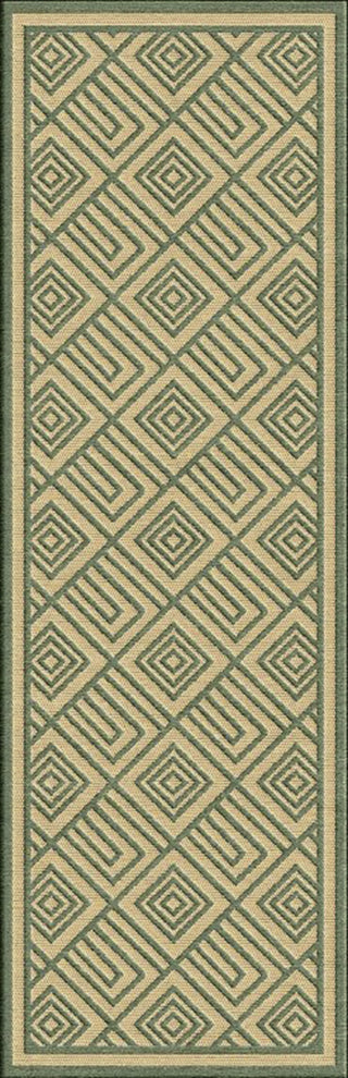 Portera PRT-1070 Green Area Rug by Surya 2'6'' X 7'10'' Runner