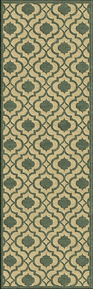 Portera PRT-1076 Green Area Rug by Surya 2'6'' X 7'10'' Runner