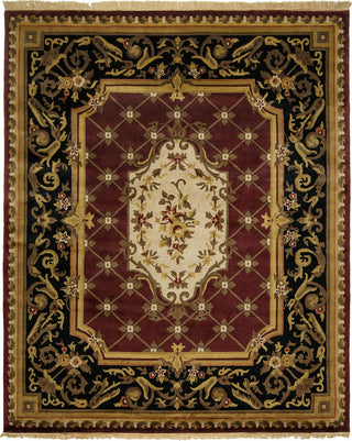 Kalaty Le Palais PS-501 Plum Red/Ivory Area Rug