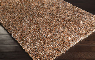 Surya Prism PSM-8002 Mocha Shag Weave Area Rug 5x8 Corner