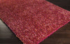 Surya Prism PSM-8003 Hot Pink Shag Weave Area Rug 5x8 Corner