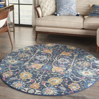 Nourison Passion PSN01 Navy Area Rug