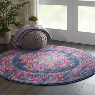 Nourison Passion PSN03 Blue Area Rug