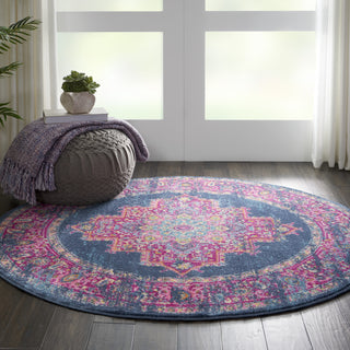 Nourison Passion PSN03 Blue Area Rug