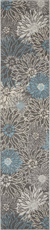 Nourison Passion PSN17 Charcoal/Blue Area Rug Runner