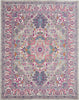 Nourison Passion PSN20 Light Grey/Pink Area Rug