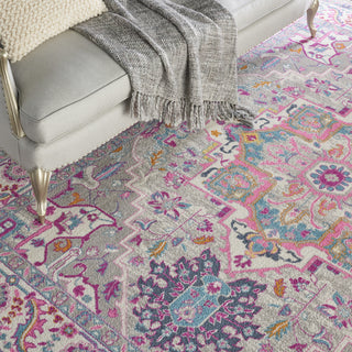 Nourison Passion PSN20 Light Grey/Pink Area Rug