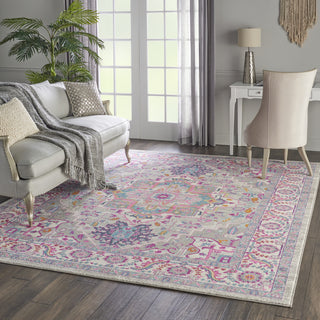 Nourison Passion PSN20 Light Grey/Pink Area Rug