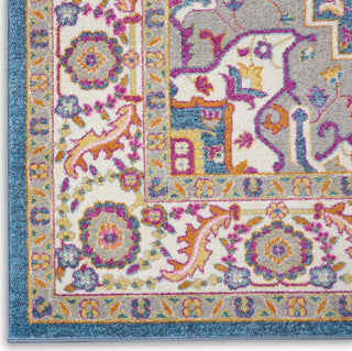 Nourison Passion PSN20 Teal Multicolor Area Rug