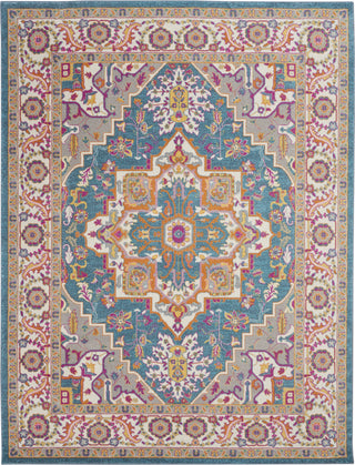 Nourison Passion PSN20 Teal Multicolor Area Rug