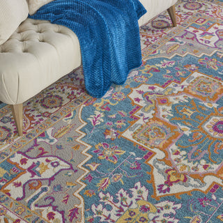 Nourison Passion PSN20 Teal Multicolor Area Rug