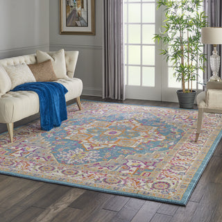 Nourison Passion PSN20 Teal Multicolor Area Rug