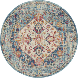 Nourison Passion PSN23 Ivory/Light Blue Area Rug