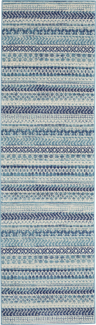 Nourison Passion PSN26 Navy Blue Area Rug Runner