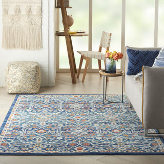 Nourison Passion PSN28 Blue/Multicolor Area Rug