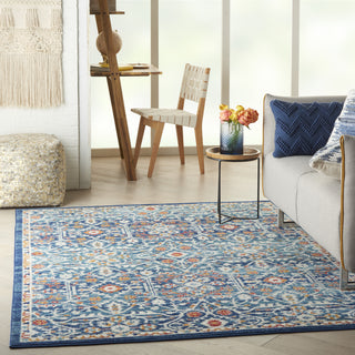 Nourison Passion PSN28 Blue/Multicolor Area Rug