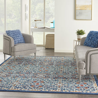 Nourison Passion PSN28 Blue/Multicolor Area Rug